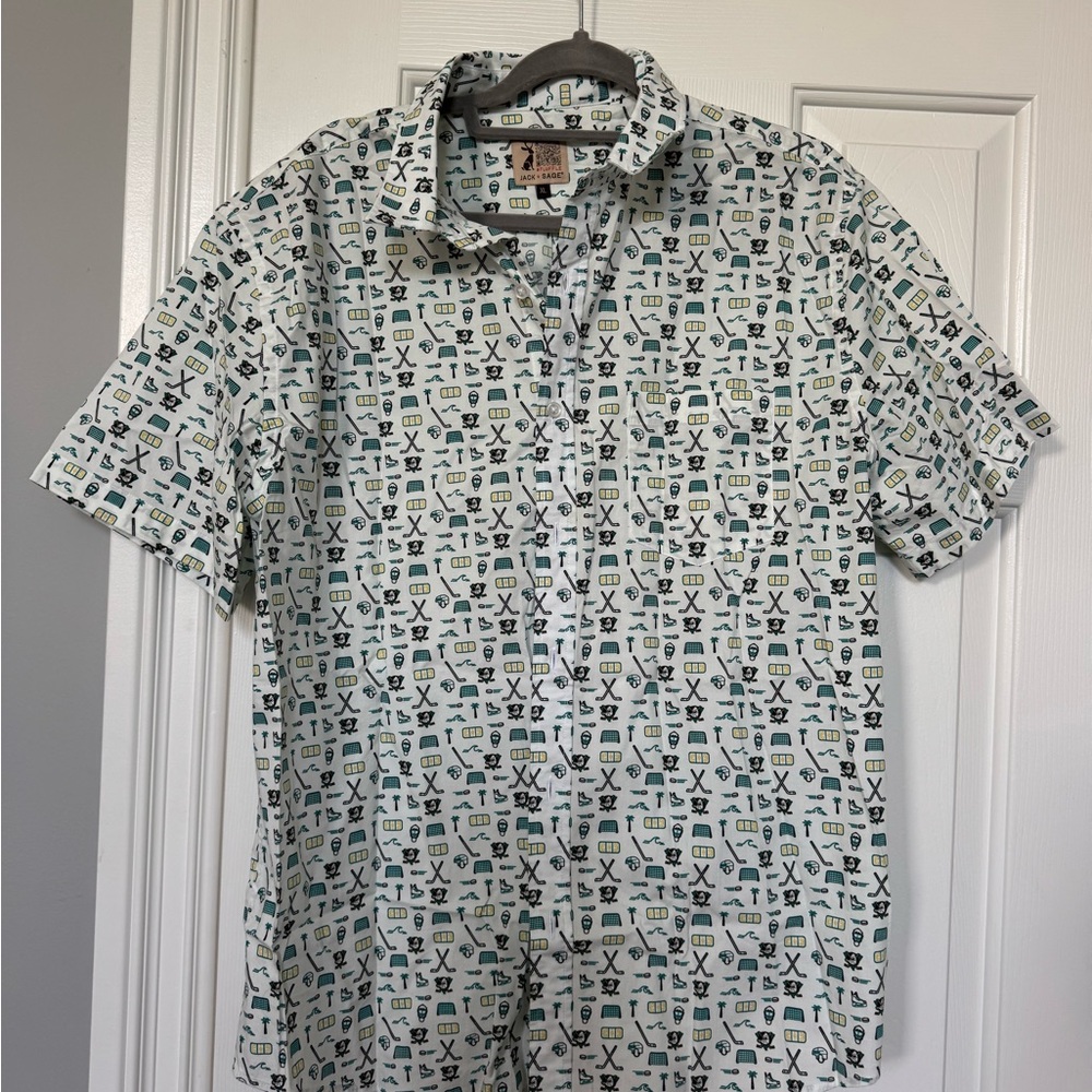 Jack and Sage Anaheim Ducks Hockey Theme Camp Shirt